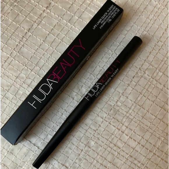 Huda Beauty Life Liner Quick n Easy Waterproof Liquid Eyeliner Pen Black BNIB - Picture 2 of 14